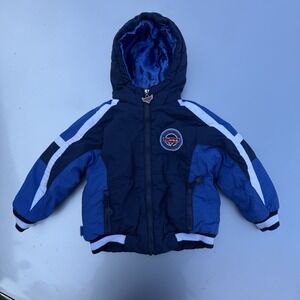 Vtg Cars Disney Pixar Radiator Springs Puffer Racing Full Zip Hooded Jacket Coat